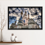 Fairy Castle Framed Canvas Prints Wall Art Decor, Framed Picture, Floating Frame