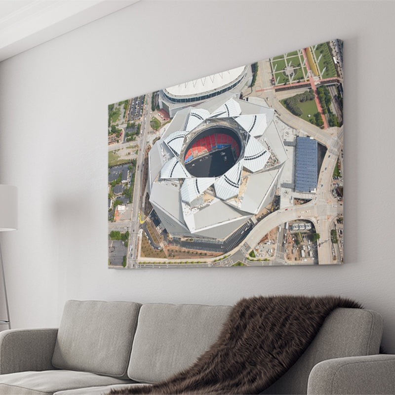 Falcons Stadium, Stadium Canvas, Sport Art, Gift for him, Fan Gift, Canvas Prints Wall Art Decor