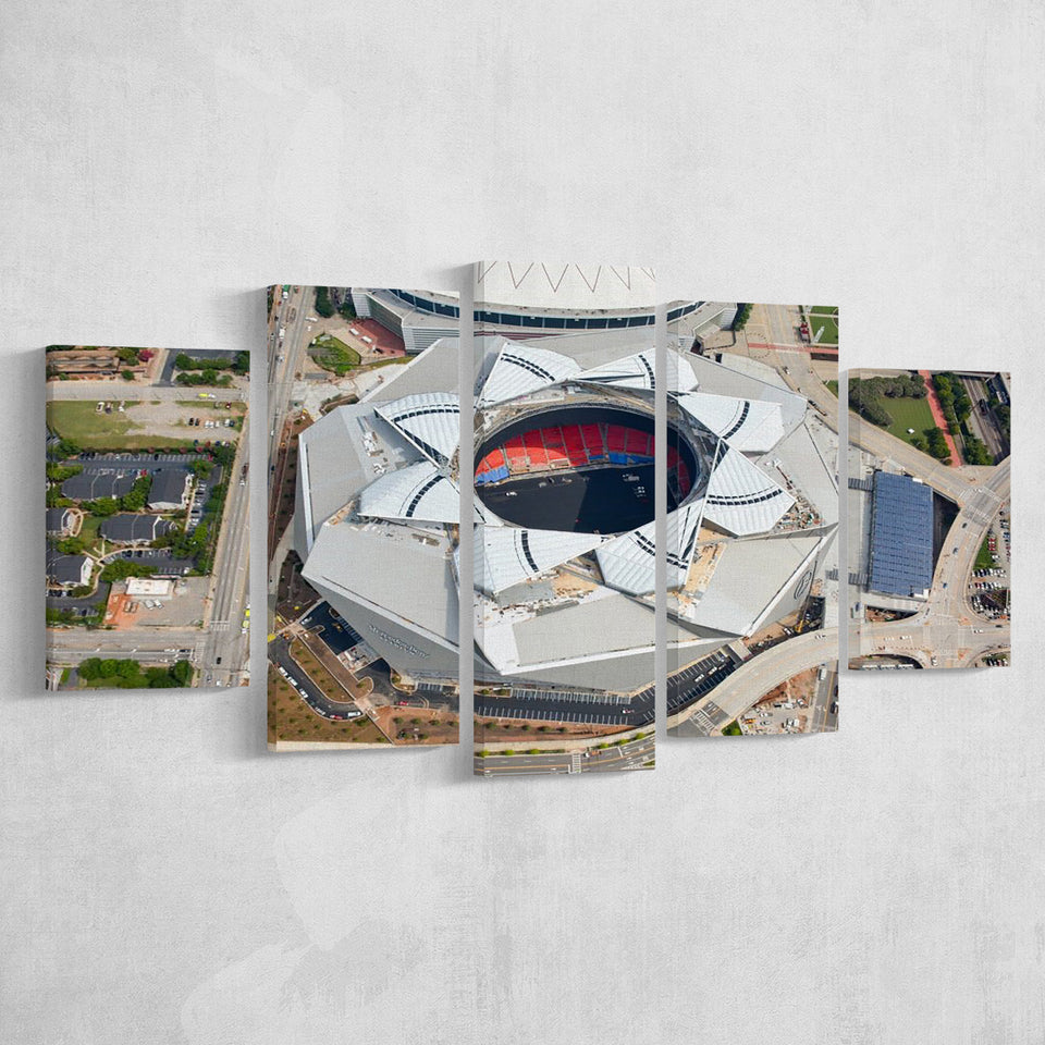 Falcons Stadium, Stadium Canvas, Sport Art, Large Canvas, Multi Panels, Canvas Prints Wall Art Decor