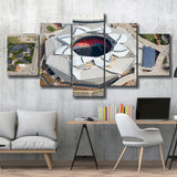 Falcons Stadium, Stadium Canvas, Sport Art, Large Canvas, Multi Panels, Canvas Prints Wall Art Decor