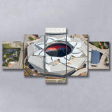 Falcons Stadium, Stadium Canvas, Sport Art, Large Canvas, Multi Panels, Canvas Prints Wall Art Decor