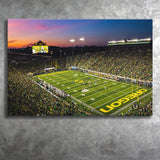 Fall Nights at Auzten Stadium, Stadium Canvas, Sport Art, Gift for him, Fan Gift, Canvas Prints Wall Art Decor