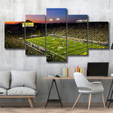 Fall Nights at Auzten Stadium, Stadium Canvas, Sport Art, Large Canvas, Multi Panels, Canvas Prints Wall Art Decor