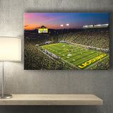 Fall Nights at Auzten Stadium, Stadium Canvas, Sport Art, Gift for him, Fan Gift, Canvas Prints Wall Art Decor