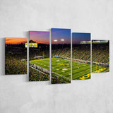Fall Nights at Auzten Stadium, Stadium Canvas, Sport Art, Large Canvas, Multi Panels, Canvas Prints Wall Art Decor