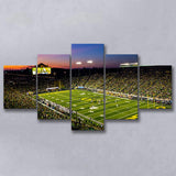 Fall Nights at Auzten Stadium, Stadium Canvas, Sport Art, Large Canvas, Multi Panels, Canvas Prints Wall Art Decor