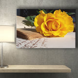 Fallen Yellow Rose Canvas Prints Wall Art - Painting Canvas, Art Prints, Wall Decor, Home Decor, Prints for Sale