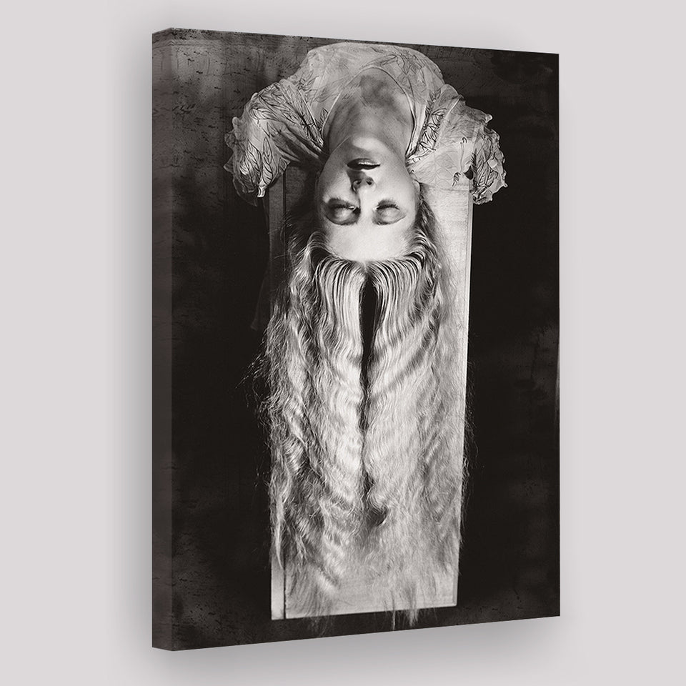 Falling Hair Black And White Print, Man Ray Canvas Prints Wall Art Home Decor