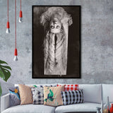 Falling Hair Black And White Print, Man Ray Framed Art Print Wall Art Decor,Framed Picture