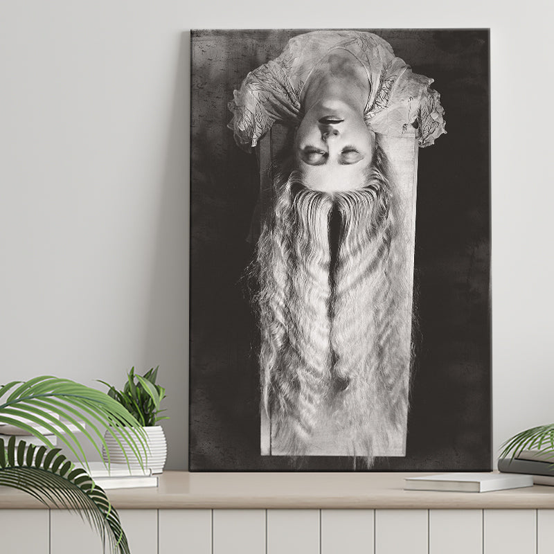 Falling Hair Black And White Print, Man Ray Canvas Prints Wall Art Home Decor