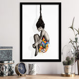 Falling Out Of Consciousness Graffiti Art, Framed Art Prints Wall Art Home Decor, Ready to Hang