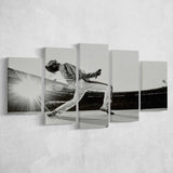 Famous Canvas, Freddie Mercury Music Art 5 Panels, Canvas Prints Wall Art Decor, Large Canvas Art