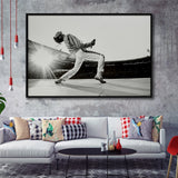 Famous Canvas, Freddie Mercury Music Art Framed Canvas Prints Wall Art Home Decor,Floating Frame