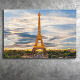Famous Places Art Canvas, Eiffel Tower Paris Famous Cities Art  Canvas Prints Wall Art, Home Living Room Decor, Large Canvas