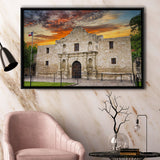 Famous Places Art Canvas The Alamo San Antonio Texas, Framed Canvas Prints Wall Art Decor, Framed Picture