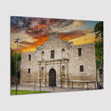 Famous Places Art Canvas The Alamo San Antonio Texas, Poster Art, Poster Print Wall Art Decor