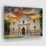 Famous Places Art Canvas The Alamo San Antonio Texas, Canvas Prints Wall Art Decor - Painting Canvas,Art Prints