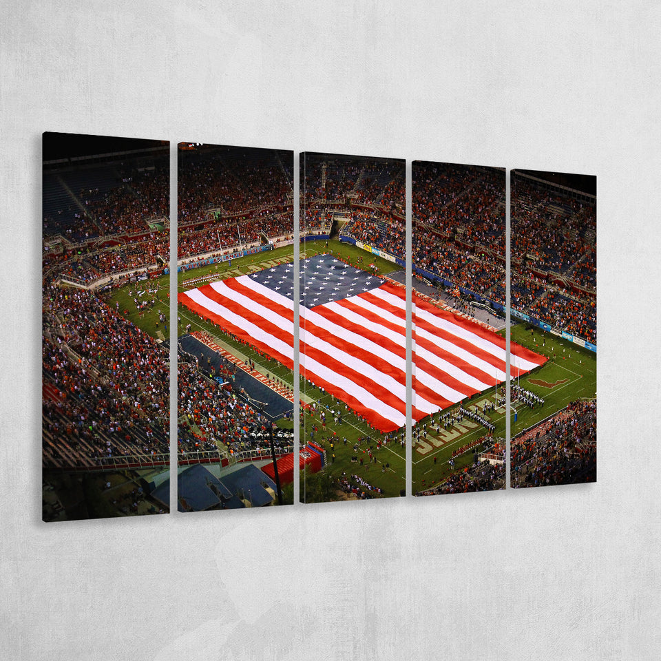 Fau stadium in Florida, Stadium Canvas, Sport Art, Gift for him, Multi Panels B, Canvas Prints Wall Art Decor