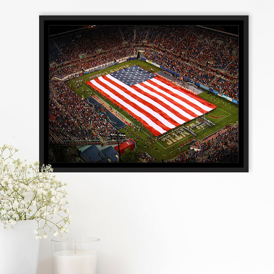Fau stadium in Florida, Stadium Canvas, Sport Art, Gift for him, Framed Canvas Prints Wall Art Decor, Framed Picture