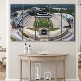 Faurot Field Stadium Canvas Prints Missouri Tigers Wall Art American,Multi Panels B,Sport Stadium Art Prints, Fan Gift