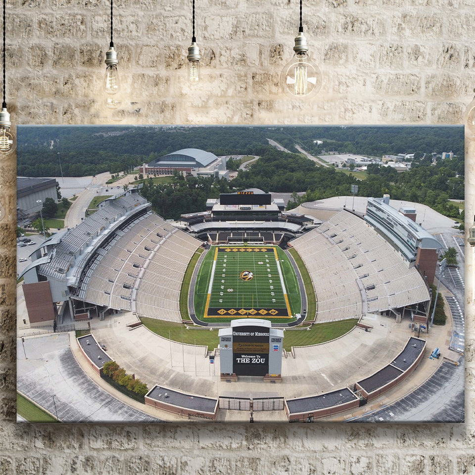 Faurot Field Stadium Canvas Prints Missouri Tigers Wall Art American,Sport Stadium Art Prints, Fan Gift, Wall Decor