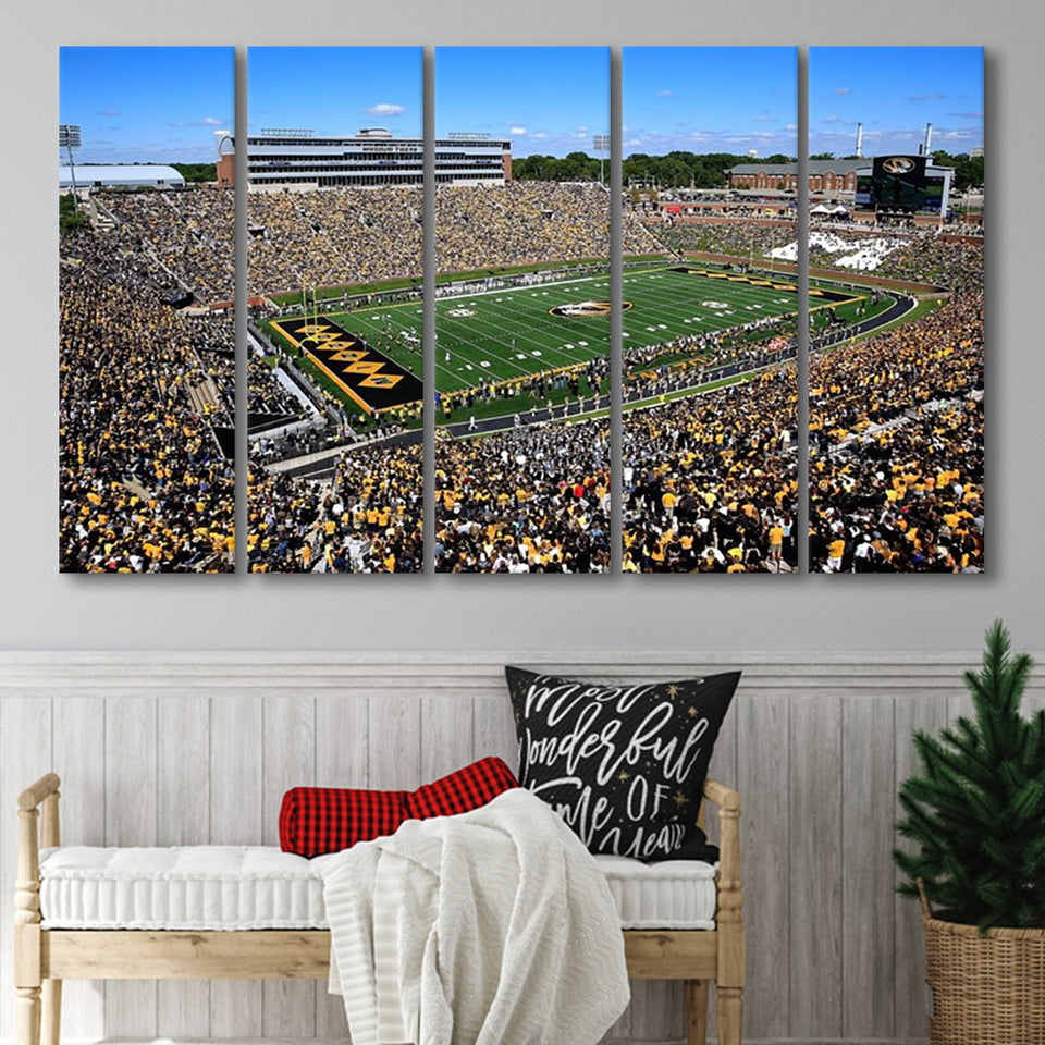 Faurot field at Memorial Stadium, Stadium Canvas, Sport Art, Gift for him, Multi Panels B, Canvas Prints Wall Art Decor