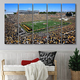 Faurot field at Memorial Stadium, Stadium Canvas, Sport Art, Gift for him, Multi Panels B, Canvas Prints Wall Art Decor
