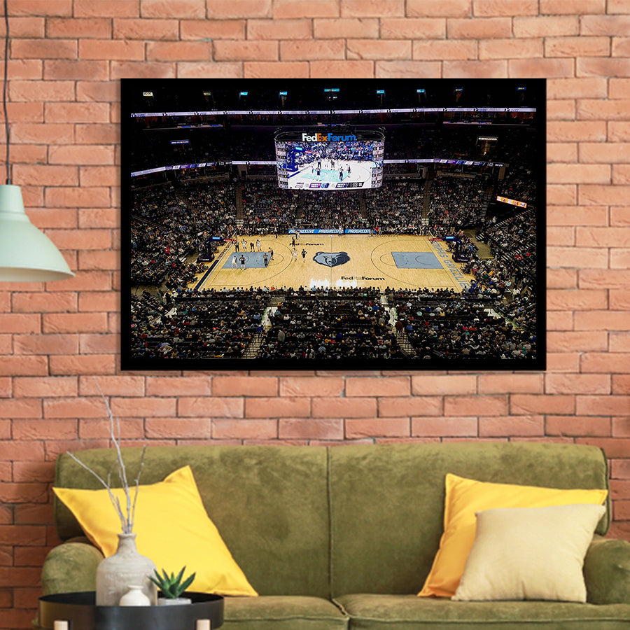 FedEx Forum Stadium Art Prints Memphis Grizzlies Wall Art Basketball,Sport Stadium Art Prints, Fan Gift, Wall Decor