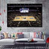 FedEx Forum Stadium Framed Canvas Prints Memphis Grizzlies Wall Art Basketball,Sport Stadium Art Prints, Fan Gift