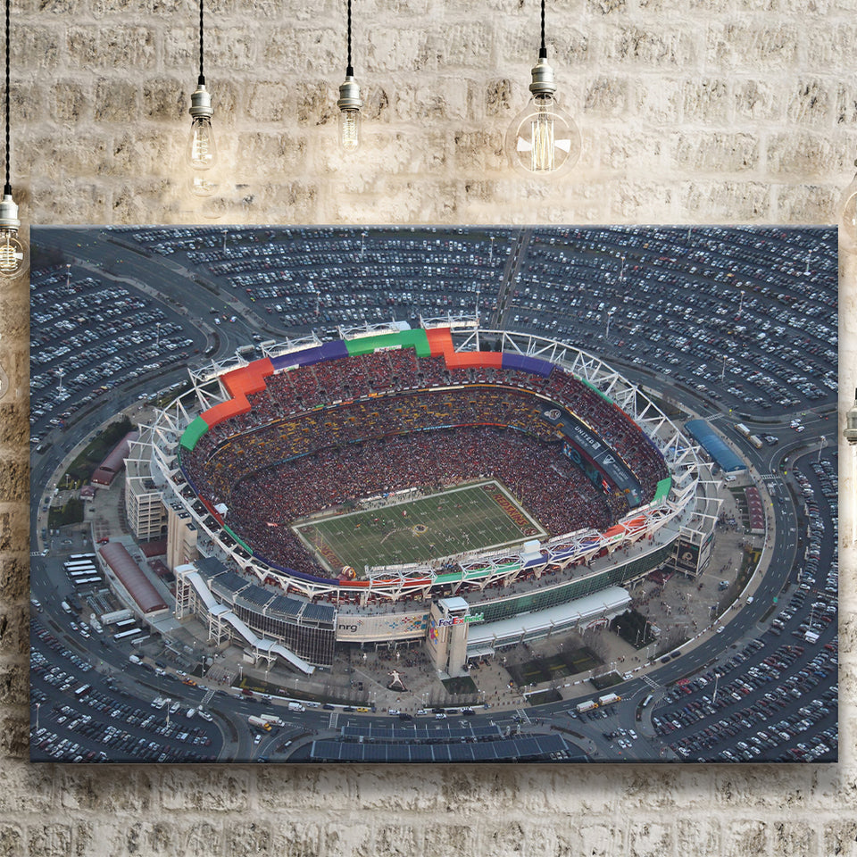 Fedex Field Aerial View, Stadium Canvas, Sport Art, Gift for him, Fan Gift, Canvas Prints Wall Art Decor