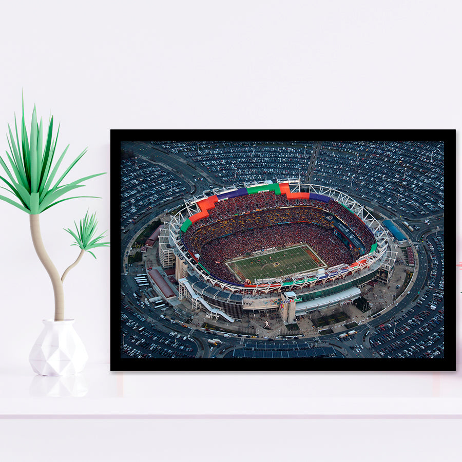 Fedex Field Aerial View, Stadium Canvas, Sport Art, Gift for him, Framed Art Prints Wall Art Decor, Framed Picture