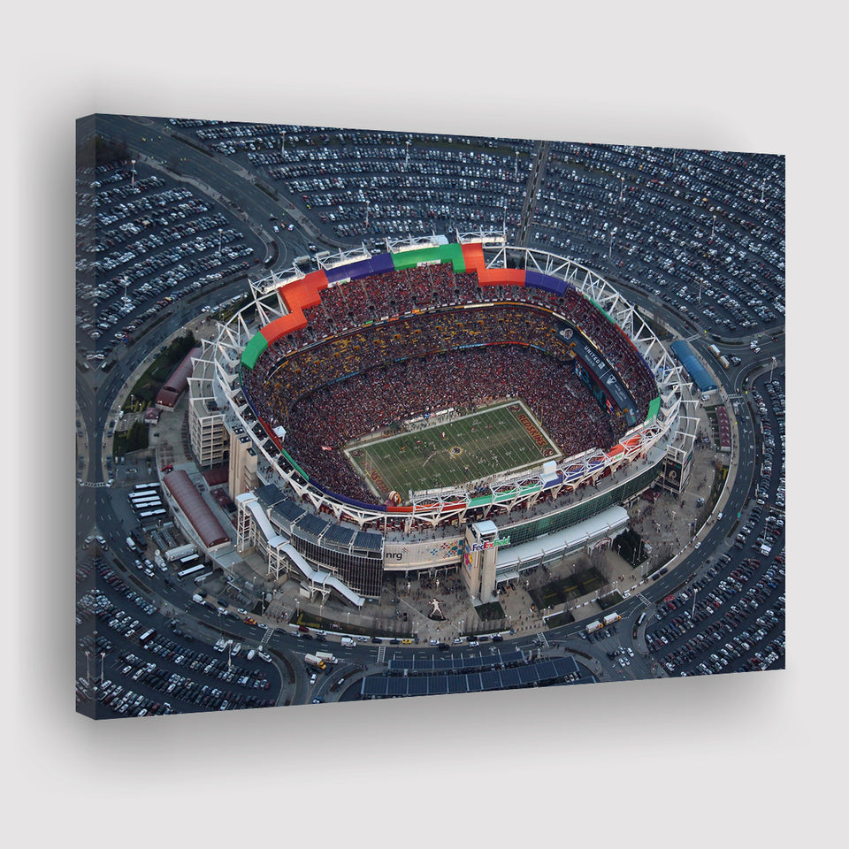 Fedex Field Aerial View, Stadium Canvas, Sport Art, Gift for him, Fan Gift, Canvas Prints Wall Art Decor