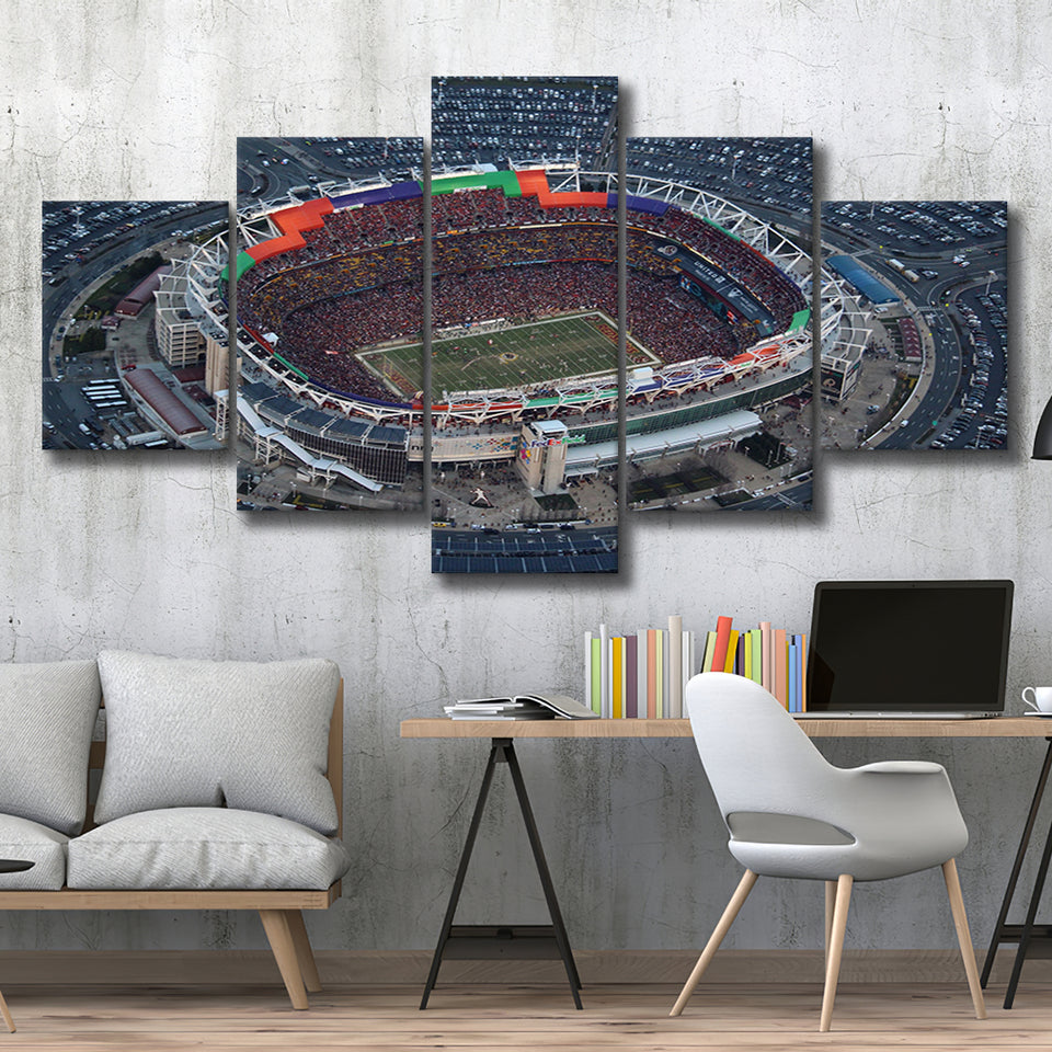 Fedex Field Aerial View, Stadium Canvas, Sport Art, Large Canvas, Multi Panels, Canvas Prints Wall Art Decor
