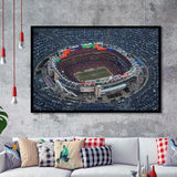 Fedex Field Aerial View, Stadium Canvas, Sport Art, Gift for him, Framed Art Prints Wall Art Decor, Framed Picture