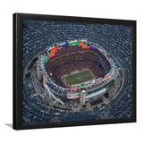 Fedex Field Aerial View, Stadium Canvas, Sport Art, Gift for him, Framed Art Prints Wall Art Decor, Framed Picture