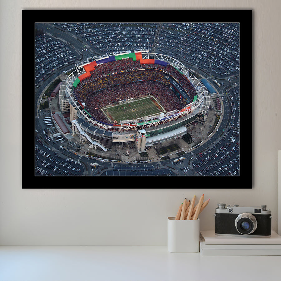 Fedex Field Aerial View, Stadium Canvas, Sport Art, Gift for him, Framed Art Prints Wall Art Decor, Framed Picture
