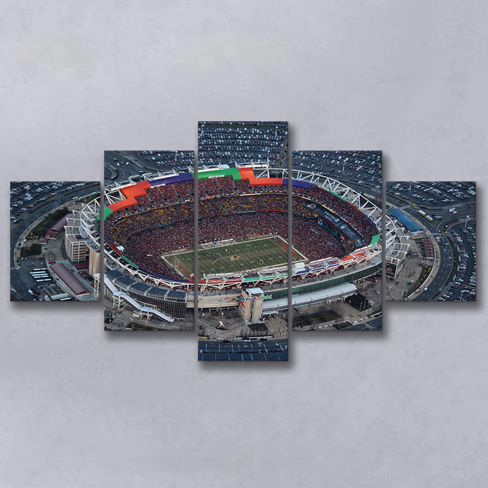 Fedex Field Aerial View, Stadium Canvas, Sport Art, Large Canvas, Multi Panels, Canvas Prints Wall Art Decor
