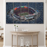 Fedex Field Aerial View, Stadium Canvas, Sport Art, Gift for him, Multi Panels B, Canvas Prints Wall Art Decor