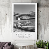 Fedexfield Washington Football Team Football Lovers Black And White Art Canvas Prints Wall Art Home Decor