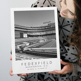 Fedexfield Washington Football Team Football Lovers Black And White Art Canvas Prints Wall Art Home Decor