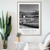Fedexfield Washington Football Team Football Lovers Black And White Framed Canvas Prints Wall Art Home Decor, Floating Frame