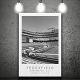 Fedexfield Washington Football Team Football Lovers Black And White Art Canvas Prints Wall Art Home Decor
