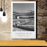Fedexfield Washington Football Team Football Lovers Black And White Art Canvas Prints Wall Art Home Decor