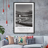 Fedexfield Washington Football Team Football Lovers Black And White Art Framed Art Prints Wall Art Decor, Framed Picture