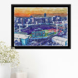 Fenway Park Boston Watercolor, Sport Art Prints Fan Gift, Framed Canvas Prints Wall Art Decor