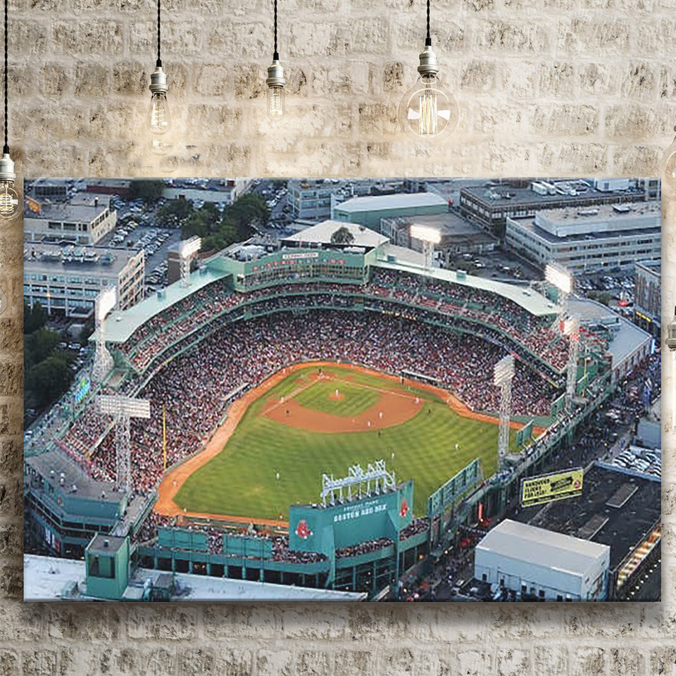 Fenway Park Aerial View, Stadium Canvas, Sport Art, Gift for him, Fan Gift, Canvas Prints Wall Art Decor