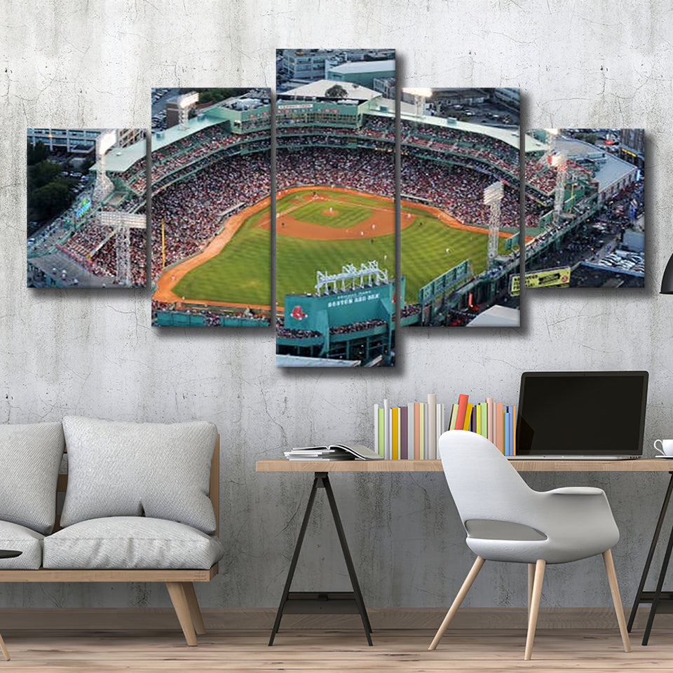 Fenway Park Aerial View, Stadium Canvas, Sport Art, Large Canvas, Multi Panels, Canvas Prints Wall Art Decor