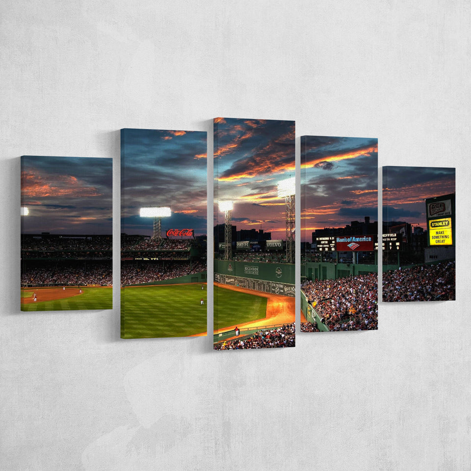 Fenway Park Boston Massachusetts, Stadium Canvas, Sport Art, Large Canvas, Multi Panels, Canvas Prints Wall Art Decor