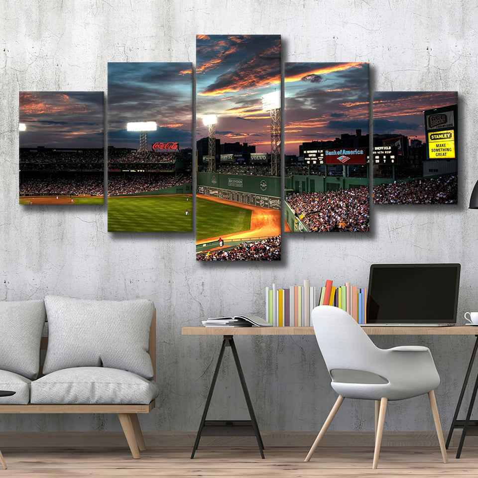 Fenway Park Boston Massachusetts, Stadium Canvas, Sport Art, Large Canvas, Multi Panels, Canvas Prints Wall Art Decor