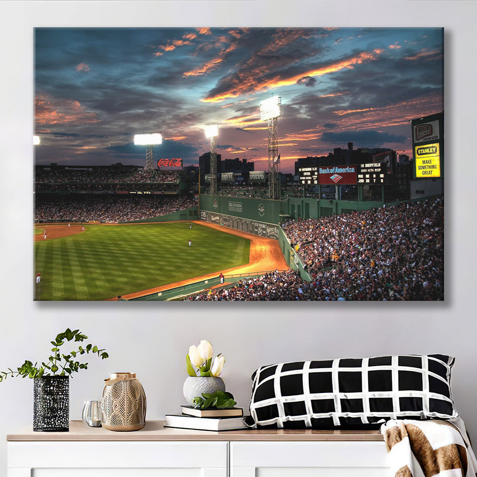 Fenway Park Boston Massachusetts, Stadium Canvas, Sport Art, Gift for him, Fan Gift, Canvas Prints Wall Art Decor